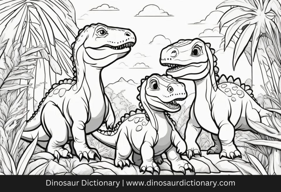 Dinosaur Family Coloring Pages Dinosaur Dictionary Dinosaur Family Coloring Pages Dinosaur Dictionary